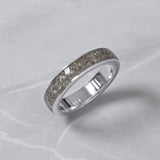 Silver Ring with Pet Ashes