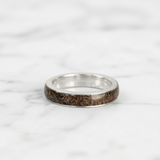 Silver Ring with Pet Hair