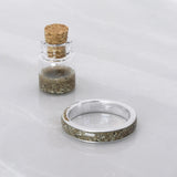 Silver Ring with Pet Ashes
