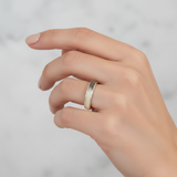 Silver Ring with Pet Hair