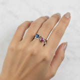 Ring with Ashes in Heart and Star