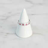 Pet Ashes Ring in Silver Stars