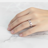 Pet Ashes Ring in Silver Stars