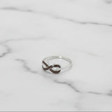 Silver Ring with Ashes in Infinity