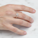 Pet Ashes Ring in Paw Print
