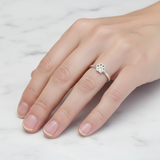 Pet Ashes Ring in Paw Print