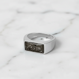 Ashes Ring in Silver Seal