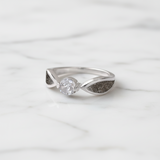 Solo Ashes Ring with Cubic Zirconia