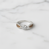 Silver Ring · Solitaire and Cubic Zirconia with Fur from Your Pet