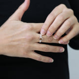 Silver Ring · Oval Gem with Your Pet's Fur