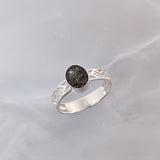 Pet Ashes Ring in Oval Silver