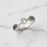 Solo Ashes Ring with Cubic Zirconia