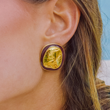 Organic Oval Earrings