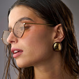 Organic Oval Earrings