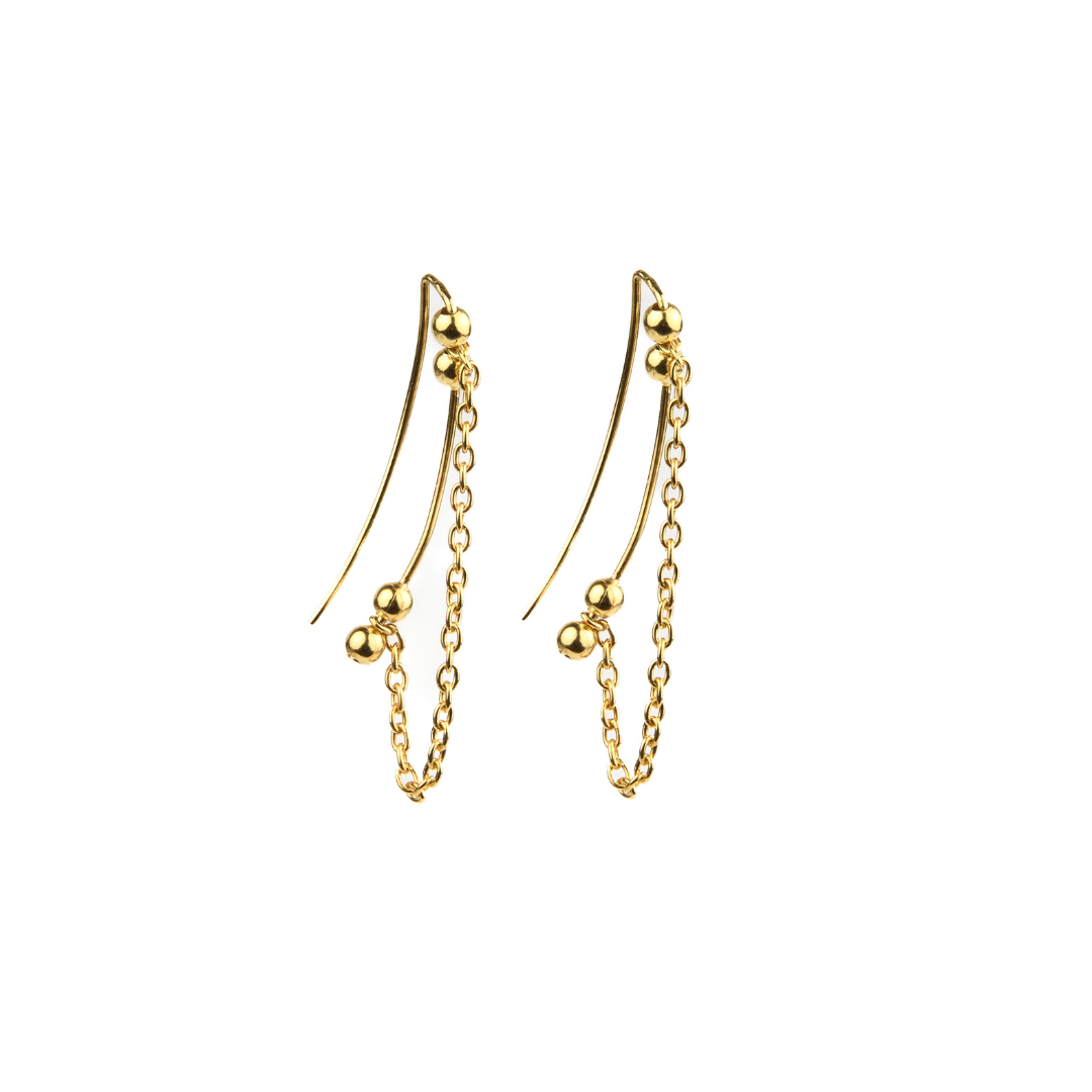 Continuous Chain Earrings