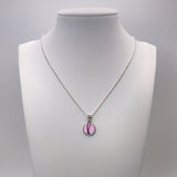 Pet Hair Pendant in Silver Circle