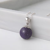 Pet Ashes Pendant in Sphere with Silver Chain and Holder