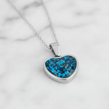 Ashes Pendant in Shiny Steel Heart