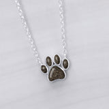 Pet Hair Pendant with Integrated Silver Chain