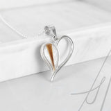 Pet Hair Pendant in Beating Heart