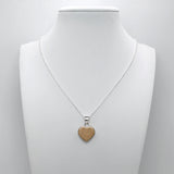Silver Pendant · Heart with Sand or Soil