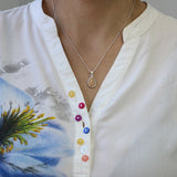 Silver Pendant · Teardrop or Drop with Sand or Soil