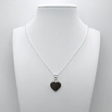 Silver Pendant · Heart with Sand or Soil