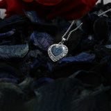 Silver Pendant · Heart with Pet Ashes and Zirconias