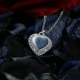 Silver Pendant · Heart with Pet Ashes and Zirconias