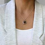 Silver Pendant · Hoop with Hearts and Sphere with Pet Ashes