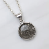Pet Ashes Pendant in Silver Circle