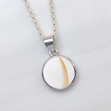 Pet Hair Pendant in Silver Circle