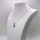 Pet Hair Pendant in Silver Circle