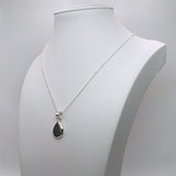 Silver Pendant · Teardrop or Drop with Sand or Soil