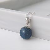 Pet Ashes Pendant in Sphere with Silver Chain and Holder
