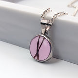 Pet Hair Pendant in Silver Circle