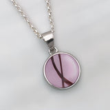 Pet Hair Pendant in Silver Circle