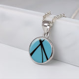 Pet Hair Pendant in Silver Circle