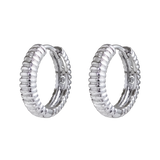 Hoop Earrings with Spring
