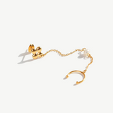 Earcuff Chain with Natural Pearl