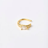 Drop-Shaped Zirconia Earcuff