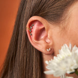 Cuff Earring with Four Zirconias
