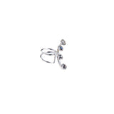 Cuff Earring with Four Zirconias