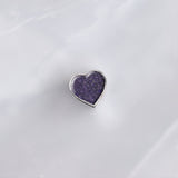 Charm with Pet Ashes in Silver Heart