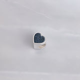 Charm with Pet Ashes in Silver Heart