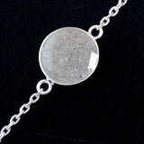Pet Ashes Bracelet in Silver Circle