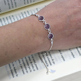 Ashes Bracelet in Triple Silver Circle