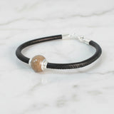Pet Ashes Charm with Silver Grommets
