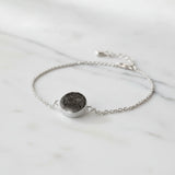 Pet Ashes Bracelet in Silver Circle