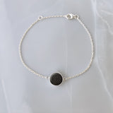Bracelet with Sand · Silver Circle with Sand or Soil